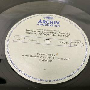 □クラシック LP ヘルムート・ヴァルヒャ/トッカータとフーガ ARCHIV ドイツ直輸入盤 帯付 ライナー有の画像4