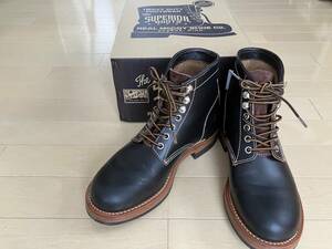 THE REAL McCOY'S(ザ リアルマッコイズ)【WORK BOOTS 'BEAR HEAD'(ブーツ)、MA16010、BROWN、サイズ＝7 1/2】美品：試し履きのみ