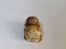 マンモス根付　鬼根付　提物　Netsuke 細密彫刻　東洋彫刻　2_画像1