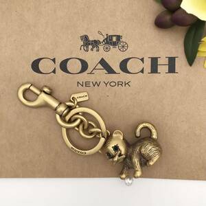 COACH * great popularity * Creature kitun bag charm metal cat . cat new goods 