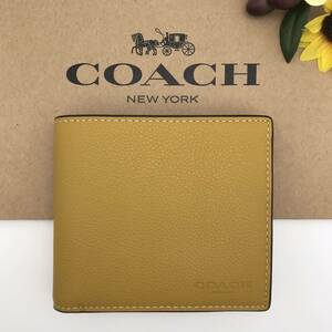 COACH ★大人気★ コインウォレット スポーツカーフレザー フラックス 75003 QBFLX 新品