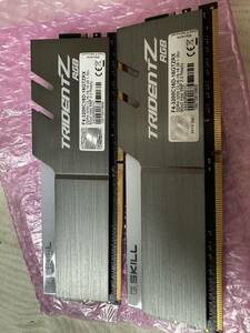 メモリ デスクトップパソコン用 G.SKILL TRIDENT Z RGB DDR4-3200 PC4-25600 8GBx2枚 合計16GB F4-3200C16D-16GTZRX 動作確認済み