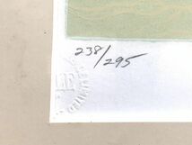 【真作】ヒロ・ヤマガタ 『ドルフィン』238/295 シルクスクリーン エンボス刻印 直筆サイン 限定295部_画像5