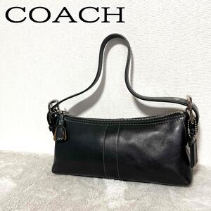 美品COACH コーチハンドバッグトートバッグブラック黒