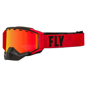 FLY Racing スノーモービル スノー UVカット ゴーグル ZONE PRO SNOW GOGGLE ブラック/レッド 偏光 レッドミラー レンズ ● 新品未使用の画像1