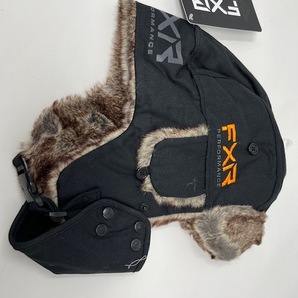 FXR Racing スノーモービル Trapper Hat トラッパー ハット 防寒 トローパーハット 黒/オレンジ Black/Orange L/XLサイズ ● 新品未使用の画像3