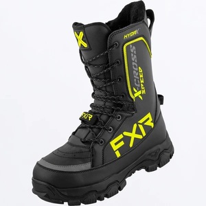 【日本未発売】FXR Racing スノーモービル X-Cross Speed Boots スノークロス ブーツ 保温 防水 黒/黄色 USサイズ 10 約28cm ● 新品未使用