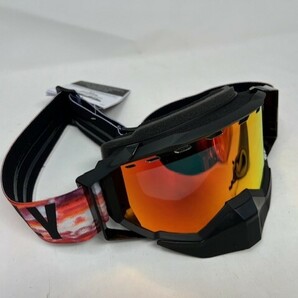 FLY Racing スノーモービル スノー UVカット ゴーグル ZONE PRO SNOW GOGGLE ブラック/サンセット 偏光 レッドミラー レンズ ● 新品未使用の画像5