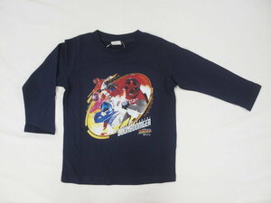 新品　120　爆上戦隊ブンブンジャー　長袖Tシャツ　ネイビー　レターパック発送（代引き不可）PO9176