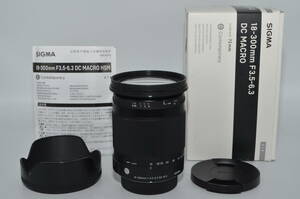 【極上品】 SIGMA 18-300mm F3.5-6.3 DC MACRO HSM | Contemporary C014 | Pentax Kマウント | APS-C/Super35　#6680