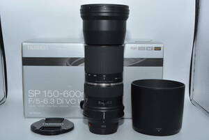 【極上品】 TAMRON 超望遠ズームレンズ SP 150-600mm F5-6.3 Di VC USD キヤノン用 フルサイズ対応 A011E　#6701