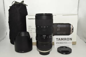 【極上品】 TAMRON 大口径望遠ズームレンズ SP 70-200mm F2.8 Di VC USD G2 ニコン用 フルサイズ対応 A025N　#6787