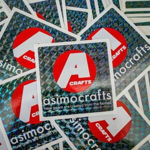 ★ asimocrafts アシモクラフツ キラキラステッカー イベント限定