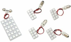 L445 セルシオ 30系 LED ルームランプ 5点セット 高輝度 celsior FLUX 白 ホワイト 室内灯 車種専用 トヨタ