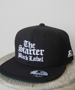 TE/STARTER BLACK LABEL(スターター ブラックレーベル) BB CAP６パネル フラット キャップ BLK ST-CAP017