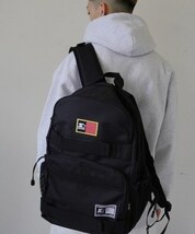 MO/STARTER BLACK LABEL(スターター ブラックレーベル) スケートボード BACK PACK リュック ブラック ST-DB001_画像1