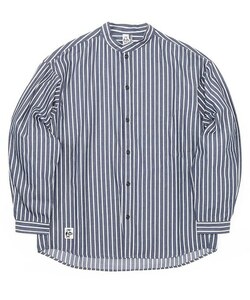 TE/CHUMS (チャムス) Oversized Button Front Hurricane Shirt Navy Stripe CH02-1184 Mサイズ