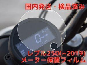 レブル250　メーター保護フィルム　～2019年式対応★当日or翌日発送！