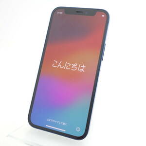 【ジャンク】iPhone12mini 128GB ブルー au版SIMロック解除品 タッチ不良 部品取り用