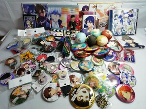 [大量まとめ]アニメグッズ うたの☆プリンスさまっ♪ あんさんぶるスターズ その他色々 缶バッジ キーホルダー メモパッド CD トランプ