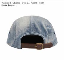 【正規品】Supreme Washed Chino Twill Camp Cap Dirty Indigoシュプリーム キャップ 帽子 デニム ボックスロゴ_画像2