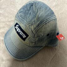 【正規品】Supreme Washed Chino Twill Camp Cap Dirty Indigoシュプリーム キャップ 帽子 デニム ボックスロゴ_画像3