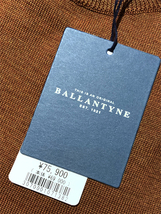 定価7.5万 バランタイン BALLANTYNE 肌触り滑らかな上質ウール素材を使用！幅広いコーデにハマる クルーネックニットセーター プルオーバー_画像9