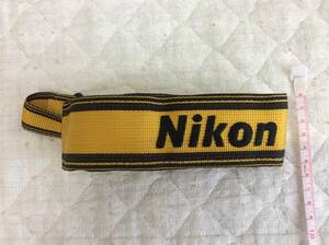Nikon ニコン ネック ストラップ 黄色 イエロー フィルムカメラ デジタルカメラ 美品 純正 当時物 貴重