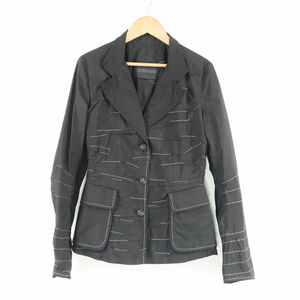 ERMANNO SCERVINO エルマンノシャルビーノ ジャケット 42 ポリエステル100％ フロントボタン レディース AY5031A19