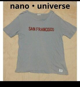 nano・universe リネン混 Tシャツ