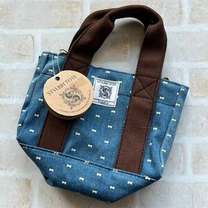 【新品】スマートフォン用［幅 78mm］ STYLISH TOTE スタイリッシュトート　デニム ライトブルー♪