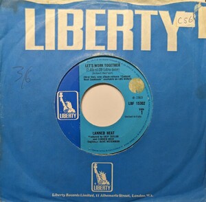 ☆CANNED HEAT/LET'S WORK TOGETHER1969'UK LIBERTY7INCH 