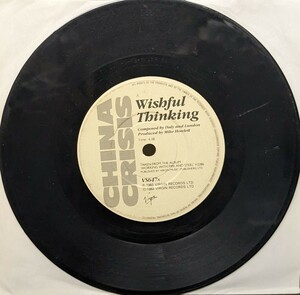 ☆CHINA CRISIS/WISHFUL THINKING 1983'UK VIRGIN7INCH