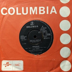 ☆PAUL JONES/AQUARIUS1968'UK COLUMBIA 7INCH