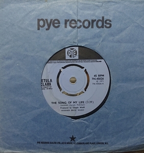 ☆特選☆PETULA CLARK/THE SONG OF MY LIFE'1971UK PYE 7INCH