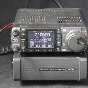 icom HF/50/144/430MHz 50Wモービルトランシーバ IC-7000M アンテナチューナ AT-180 セット 外箱 取説付属 新スプリアス対応の画像1