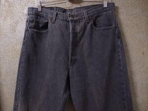 【先染めブラック】90s Levis 501 リーバイス デニムパンツ USA製 黒 W36/ビンテージ50s60s70s80s 505 518 カツラギ 606 ビッグE BIGE 赤耳