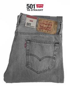 ★新品タグ付■Levi'sリーバイス 501 '93 STRAIGHT JUST GOT TO BEグレー/798300278/36■在庫限り■