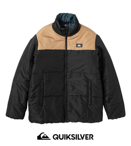 新品■QUIKSILVER クイックシルバー/中綿ブラックBLACKジャケット/サーフカリフォリニア/L■在庫限り■