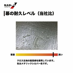 パイプ車庫2540U MSV幅2.5m奥行4m高さ2.4m 埋込み式軽自動車用メタリックシルバー色 テント倉庫ガレージテント 法人様/配達店止め送料無料の画像7