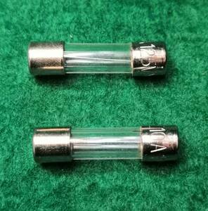  glass tube fuse 125V10A 2 ps 1 collection length approximately 20mm diameter 5mm Midget fuse postage 120 jpy 