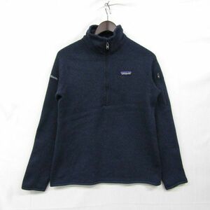 サイズ M patagonia ベター セーター ハーフ ジップ ネイビー パタゴニア レディース 古着 ビンテージ 3F1606