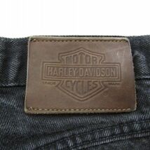 ★USA製★ サイズ W33 L32 HARLEY DAVIDSON ブラック デニム パンツ ジーンズ ジーパン ハーレー ダビッドソン 古着 ビンテージ 3F1610_画像3