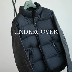 UNDERCOVER アンダーカバー ロゴ プリント 30周年 袖レザー ダウンジャケット 30th Anniversary Leather Sleeve Down Jacket アーカイブ 