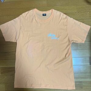 STUSSY メンズ　半袖Tシャツ 半袖　Tシャツ オレンジ色