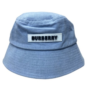 BURBERRY Burberry шляпа шляпа панама bake - аксессуары парусина Logo голубой 
