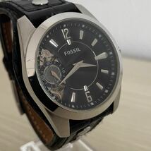1000円〜売り切り【FOSSIL】フォッシル メンズ 腕時計 ME-1061 自動巻　AT SS ブラック文字盤_画像3