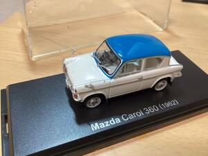 国産名車　コレクション 1/43 マツダ　キャロル　360 1962 定形外350円　ケース傷有り