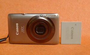 a112 Canon IXY 220IS バッテリー付き コンパクトデジタルカメラ サイズ：約 幅9×高さ5.5×奥行1.5ｃｍ /60
