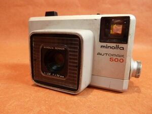 b216 minolta ミノルタ AUTOPAK 500 フィルムカメラ Size:約 幅13x高さ7x奥行6㎝ シャッター巻上げOK /60